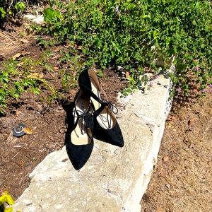 Unisa, Yaniia, black, Heels with tie front